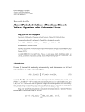 Báo cáo hóa học: "Research Article Almost Periodic Solutions of Nonlinear Discrete Volterra Equations with Unbounded Delay"