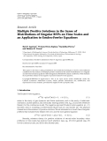 Báo cáo hóa học: " Research Article Multiple Positive Solutions in the Sense of Distributions of Singular BVPs on Time Scales and an Application to Emden-Fowler Equations"