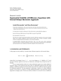 Báo cáo hóa học: "Research Article Exponential Stability of Difference Equations with Several Delays: Recursive Approach"