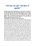 Giờ học sử, giờ "du lịch về nguồn"