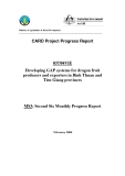 Báo cáo dự án nông nghiệp: Developing GAP systems for dragon fruit producers and exporters in Binh Thuan and Tien Giang provinces (MS3)