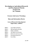 Báo cáo dự án khoa học nông nghiệp: Developing an Agricultural Research and Development Priority Framework for Vietnam (June 2007) 