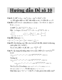 Hướng dẫn Đề sô 10