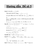 Hướng dẫn Đề sô 5