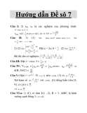 Hướng dẫn Đề sô 7