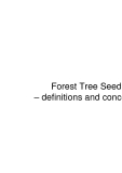 Báo cáo nghiên cứu nông nghiệp " Forest Tree Seed –definitions and concepts "