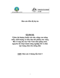 Báo cáo dự án khoa học nông nghiệp: Giảm dư lượng thuốc trừ sâu, nâng cao năng suất, chất lượng và tiêu thụ sản phẩm rau vùng Bắc Trung bộ của Việt Nam nhờ giống mới, nguyên tắc thực hành nông nghiệp tốt và đào tạo trọng tâm cho nông dân (MS9)