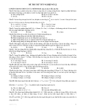 ĐỀ THI THỬ TỐT NGHIỆP SỐ 22