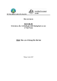 Báo cáo nghiên cứu nông nghiệp " Lên men, sấy và đánh giá chất lượng hạt ca cao ở Việt Nam - MS4 "