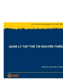 Báo cáo nghiên cứu nông nghiệp " QUẢN LÝ TẬP THỂ TÀI NGUYÊN THIÊN NHIÊN "