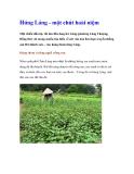 Húng Láng - một chút hoài niệm