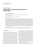 Báo cáo hóa học: "  Research Article Analysis of Gene Coexpression by B-Spline Based CoD Estimation"