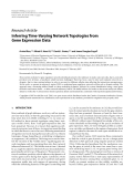 Báo cáo hóa học: " Research Article Inferring Time-Varying Network Topologies from Gene Expression Data"