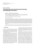 Báo cáo hóa học: "  Research Article Clustering Time-Series Gene Expression Data Using Smoothing Spline Derivatives"