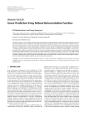 Báo cáo hóa học: " Research Article Linear Prediction Using Reﬁned Autocorrelation Function"