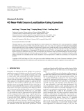 Báo cáo hóa học: " Research Article 4D Near-Field Source Localization Using Cumulant"