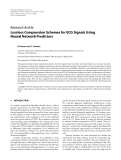 Báo cáo hóa học: "  Research Article Lossless Compression Schemes for ECG Signals Using Neural Network Predictors"