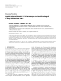 Báo cáo hóa học: "  Research Article Application of the HLSVD Technique to the Filtering of X-Ray Diffraction Dat"