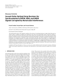 Báo cáo hóa học: " Research Article Second-Order Optimal Array Receivers for Synchronization of BPSK, MSK, and GMSK Signals "