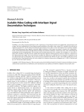 Báo cáo hóa học: " Research Article Scalable Video Coding with Interlayer Signal Decorrelation Techniques"