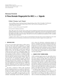 Báo cáo hóa học: " Research Article A Time-Domain Fingerprint for BOC(m, n) Signals"