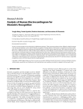 Báo cáo hóa học: "  Research Article Analysis of Human Electrocardiogram for Biometric Recognition"