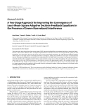 Báo cáo hóa học: "  Research Article A Two-Stage Approach for Improving the Convergence of Least-Mean-Square Adaptive Decision-Feedback Equalizers in the Presence of Severe "