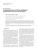 Báo cáo hóa học: " Research Article Comparing Robustness of Pairwise and Multiclass Neural-Network Systems for Face Recognition"