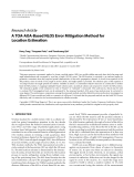 Báo cáo hóa học: " Research Article A TOA-AOA-Based NLOS Error Mitigation Method for Location Estimatio"