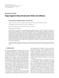 Báo cáo hóa học: "  Research Article Edge Segment-Based Automatic Video Surveillance"