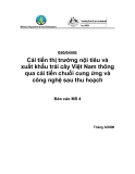 Báo cáo: Cải tiến thị trường nội tiêu và xuất khẩu trái cây Việt Nam thông qua cải tiến chuỗi cung ứng và công nghệ sau thu hoạch (MS4)