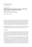 Báo cáo hóa học: " Research Article Generalized Augmented Lagrangian Problem and Approximate Optimal Solutions in Nonlinear Programming"