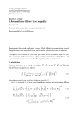 Báo cáo hóa học: " Research Article A Reverse Hardy-Hilbert-Type Inequality Gaowen Xi"