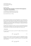 Báo cáo hóa học: "  Research Article Some Characteristic Quantities Associated with Homogeneous P-Type and M-Type Functions"