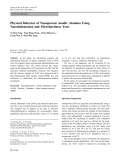 Báo cáo hóa học: " Physical Behavior of Nanoporous Anodic Alumina Using Nanoindentation and Microhardness Tests"