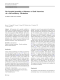 Báo cáo hóa học: "  The Periodic Instability of Diameter of ZnO Nanowires via a Self-oscillatory Mechanism"