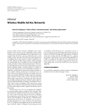 Báo cáo hóa học: "  Editorial Wireless Mobile Ad Hoc Networks"