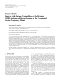 Báo cáo hóa học: "  Research Article Reverse Link Outage Probabilities of Multicarrier CDMA Systems with Beamforming in the Presence of Carrier Frequency Offset"