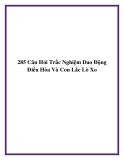 285 Câu Hỏi Trắc Nghiệm Dao Động Điều Hòa Và Con Lắc Lò Xo