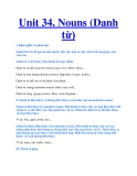 Unit 34. Nouns (Danh từ)