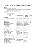 UNIT 3: THE WORLD OF WORK