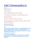 Unit 7. Present perfect (1)