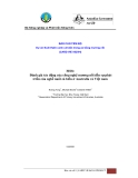 Báo cáo nghiên cứu nông nghiệp " Đánh giá tác động của công nghệ mương nổi đến sự phát triển của nghề nuôi cá biển ở Australia và Việt nam "