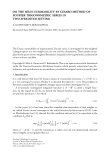 Báo cáo hóa học: "ON THE MEAN SUMMABILITY BY CESARO METHOD OF FOURIER TRIGONOMETRIC SERIES IN TWO-WEIGHTED SETTING"