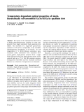 Báo cáo hóa học: " Temperature dependent optical properties of single, hierarchically self-assembled GaAs/AlGaAs quantum dots"