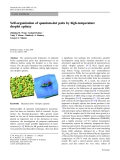 Báo cáo hóa học: " Self-organization of quantum-dot pairs by high-temperature droplet epitaxy"