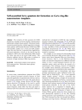 Báo cáo hóa học: " Self-assembled InAs quantum dot formation on GaAs ring-like nanostructure templates"