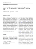 Báo cáo hóa học: "Photochemically reduced polyoxometalate assisted generation of silver and gold nanoparticles in composite ﬁlms: a single step route"