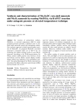 Báo cáo hóa học: "Synthesis and characterization of Nb2O5@C core-shell nanorods and Nb2O5 nanorods by reacting Nb(OEt)5 via RAPET (reaction under autogenic pressure at elevated temperatures) technique"