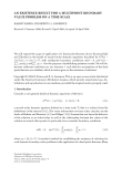 Báo cáo hóa học: "AN EXISTENCE RESULT FOR A MULTIPOINT BOUNDARY VALUE PROBLEM ON A TIME SCALE"